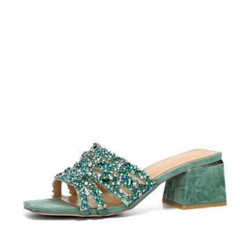 Alma en Pena dámské elegantní pantofle - zelené