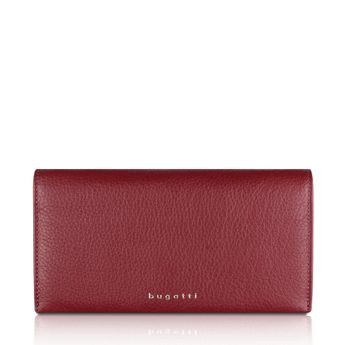 Bugatti dámská elegantní kožená peněženka - červená