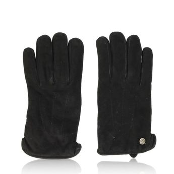 Bugatti pánské kožené rukavice - černé