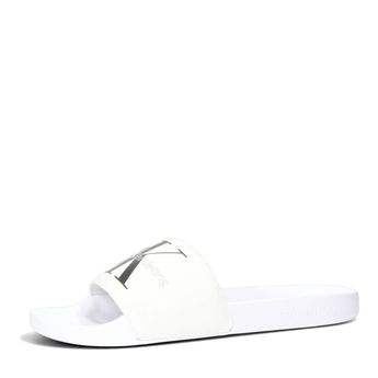 Calvin Klein pánské klasické pantofle - bílé