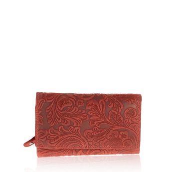 Mercucio dámská kožená stylová peněženka - červená