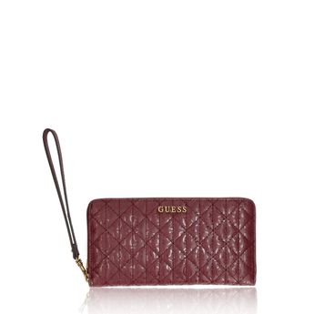 Guess dámská elegantní peněženka na zip - bordó