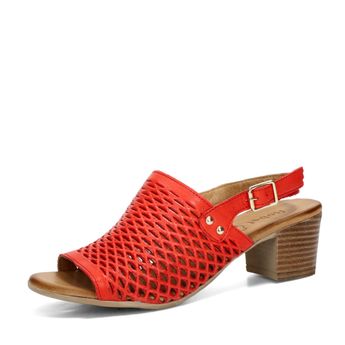 Robel dámské kožené sandály - červené