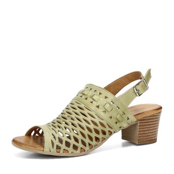 Robel dámské kožené sandály - zelené