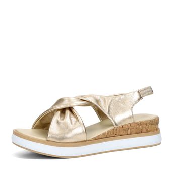 ETIMEĒ dámské kožené sandály - zlaté