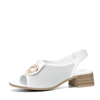 ETIMEĒ dámské kožené sandály - bílé