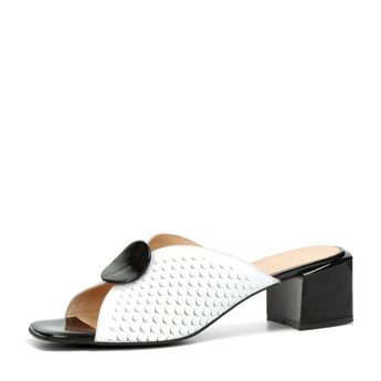 ETIMEĒ dámské módní pantofle - černobílé