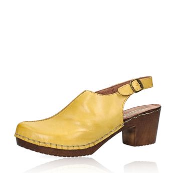 Robel dámské kožené sandály na řemínek  - žluté