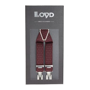 Lloyd  pánské stylové šle -bordó