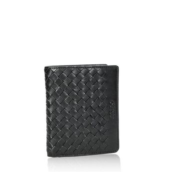 Mano pánská elegantní kožená peněženka - černá