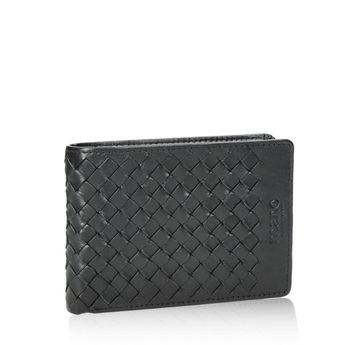 Mano pánská elegantní kožená peněženka - černá