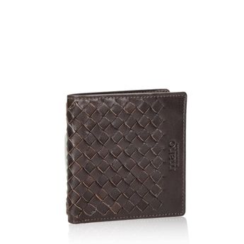Mano pánská elegantní kožená peněženka - tmavohnědá