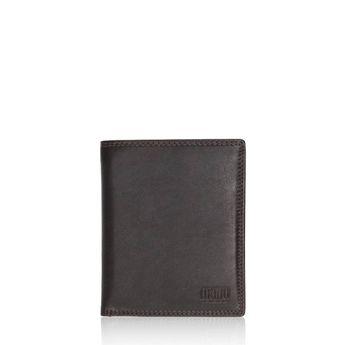 Mano pánská kožená peněženka - tmavě hnědá