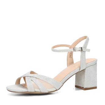 Menbur dámské elegantní sandály - stříbrné