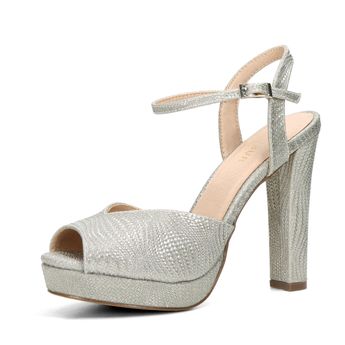 Menbur dámské společenské sandály - stříbrné