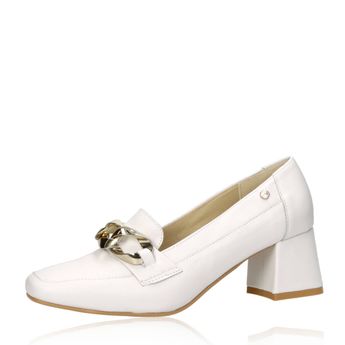 Olivia shoes dámské kožené polobotky - bílé