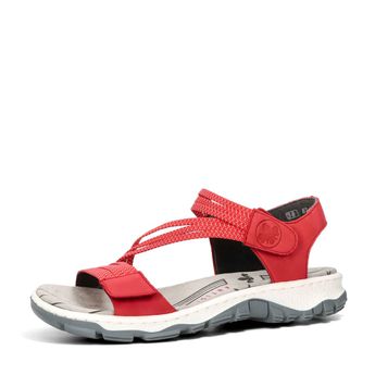 Rieker dámské komfortní sandály - červené