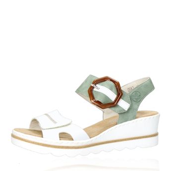 Rieker dámské stylové sandály - bílé