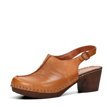 Robel dámské kožené sandály - koňakové