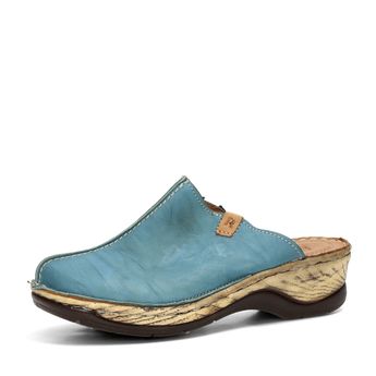 Robel dámské kožené pantofle - modré