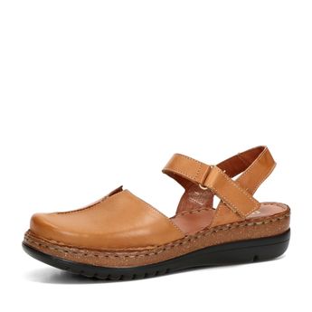 Robel dámské kožené sandály - hnědé