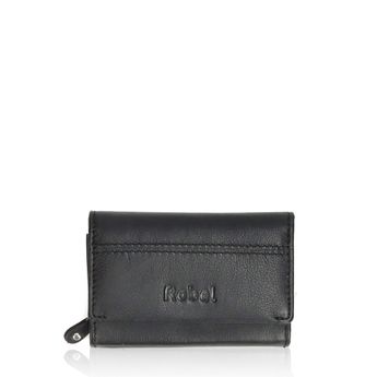 Robel  D´dámská kožená praktická peněženka - černá