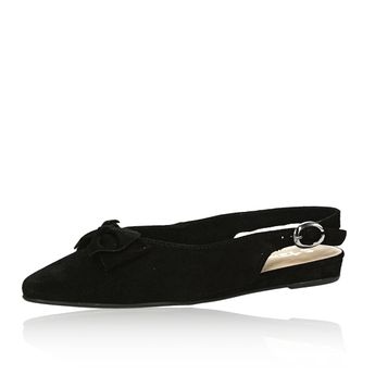 Tamaris dámské semišové sandály - černé