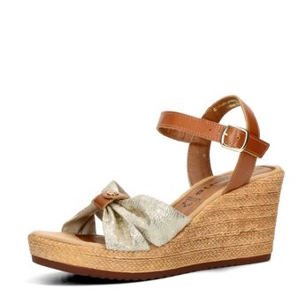 Tamaris dámské stylové sandály - zlaté