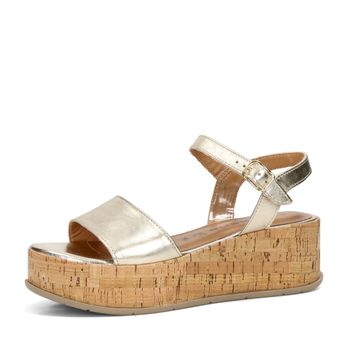 Tamaris dámské kožené sandály - zlaté