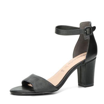 Tamris dámské kožené sandály - černé