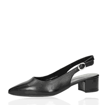 Tamaris dámské kožené sandály - černé