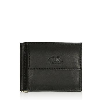 VK pánská kožená peněženka - černá